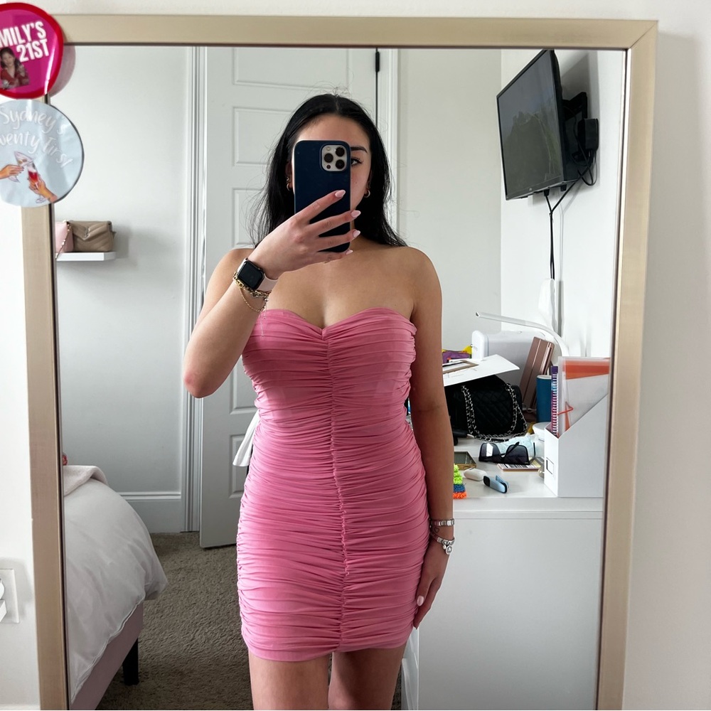 Jerome Mini Dress Pink Princess Polly